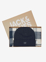 Jack & Jones Sada pánské čepice a šály v tmavě modré barvě Jack & Jones Frost