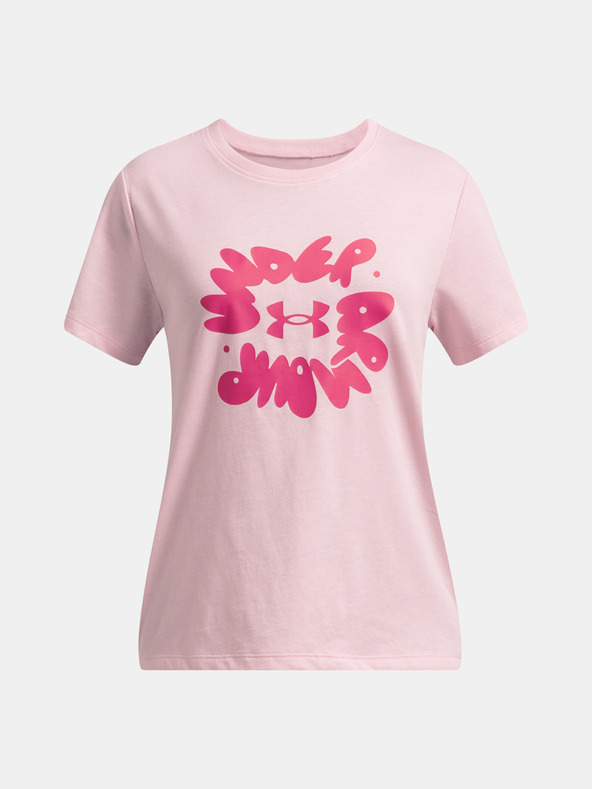 Under Armour Dívčí tričko Under Armour UA Bubble Wordmark SS