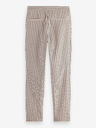 Scotch & Soda Béžové pánské pruhované kalhoty s příměsí lnu Scotch & Soda
