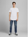 Jack & Jones Bílé pánské basic tričko Jack & Jones