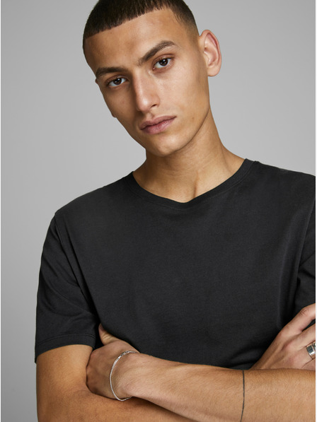 Jack & Jones Černé basic tričko Jack & Jones