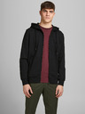 Jack & Jones Černá basic mikina s kapucí Jack & Jones