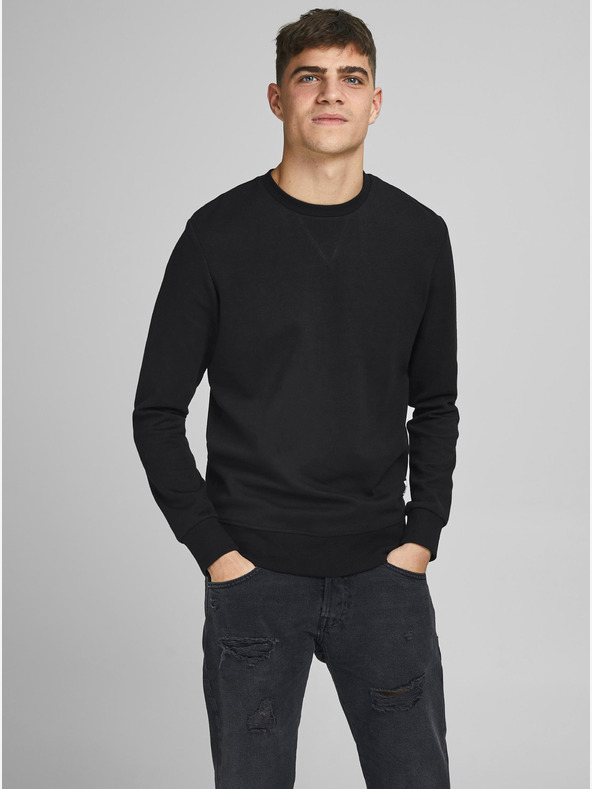 Jack & Jones Černá basic mikina Jack & Jones