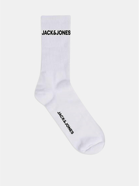 Jack & Jones Sada pěti párů bílých ponožek Jack & Jones