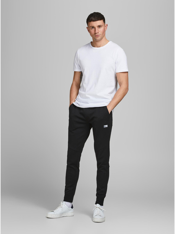 Jack & Jones Černé tepláky Jack & Jones Will