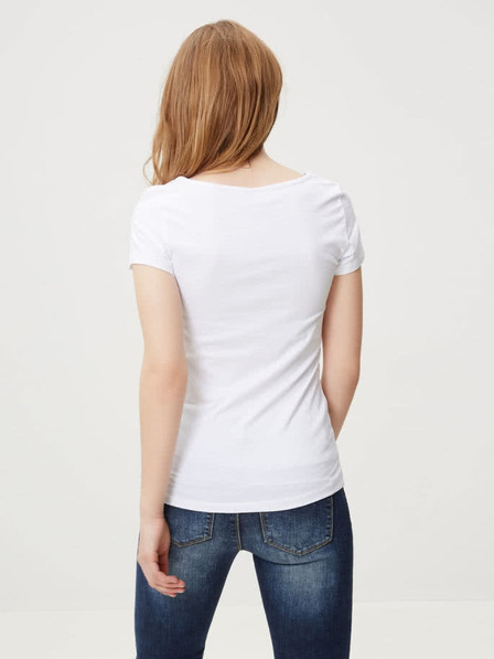 Vero Moda Bílé basic tričko s kulatým výstřihem VERO MODA Maxi My