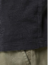 Jack & Jones Černé tričko s knoflíky Jack & Jones Esplit