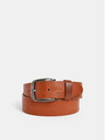 Jack & Jones Hnědý kožený pánský pásek Jack & Jones Paul