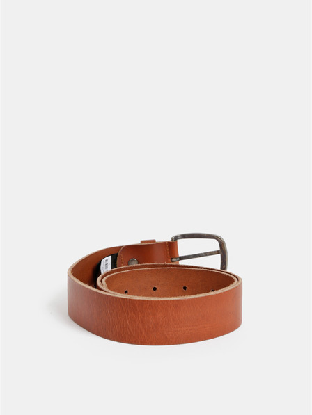 Jack & Jones Hnědý kožený pánský pásek Jack & Jones Paul