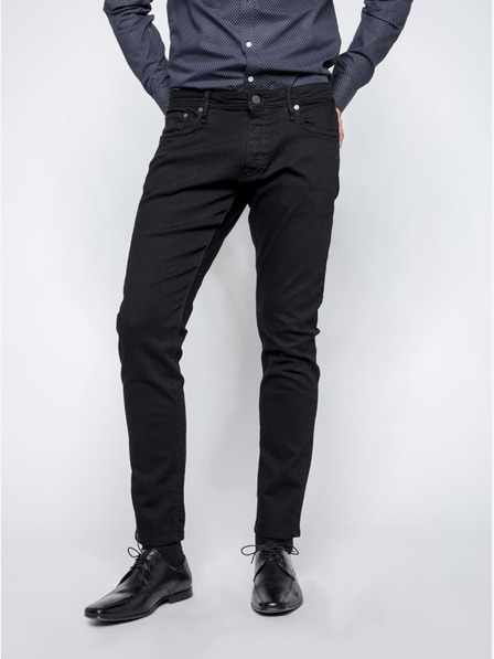 Jack & Jones Černé pánské džíny Jack & Jones Glenn