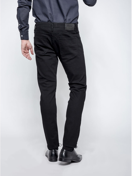 Jack & Jones Černé pánské džíny Jack & Jones Glenn