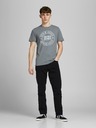 Jack & Jones Černé straight fit džíny Jack & Jones Chris