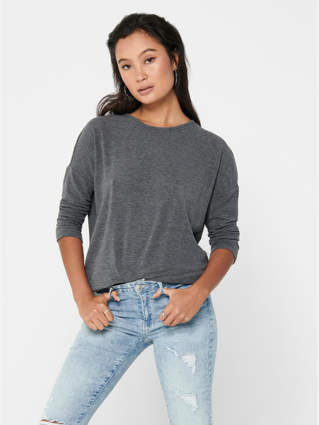 ONLY Šedý dámský svetrový žíhaný top ONLY Glamour