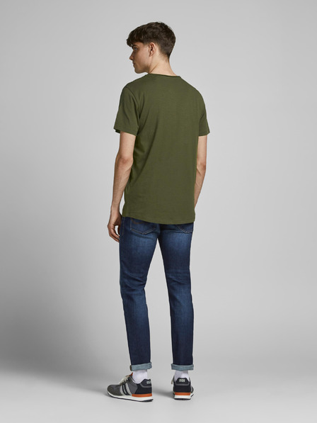 Jack & Jones Khaki basic tričko Jack & Jones Basher