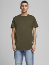 Jack & Jones Khaki pánské basic tričko Jack & Jones Noa