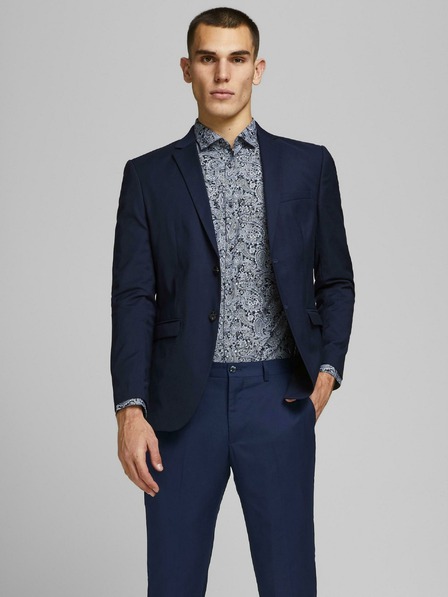 Jack & Jones Tmavě modré pánské sako Jack & Jones Franco