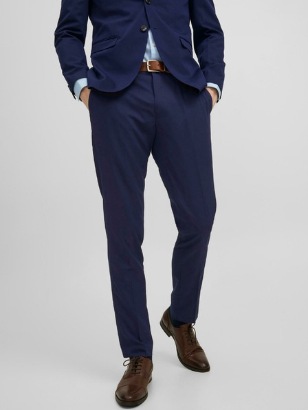 Jack & Jones Tmavě modré oblekové kalhoty Jack & Jones Franco
