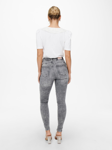 ONLY Šedé skinny fit džíny ONLY Power