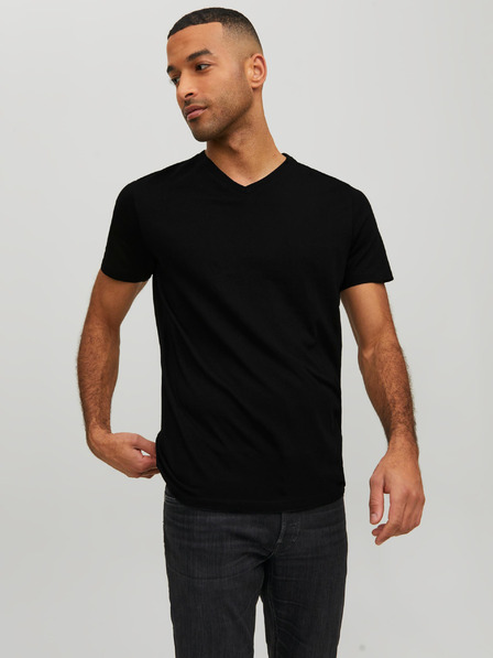 Jack & Jones Černé pánské basic tričko Jack & Jones