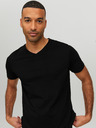 Jack & Jones Černé pánské basic tričko Jack & Jones
