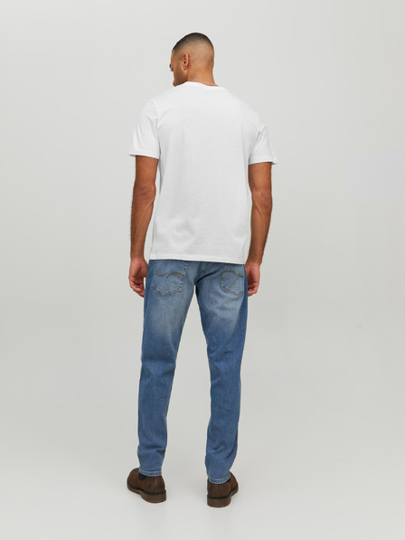 Jack & Jones Bílé pánské basic tričko Jack & Jones