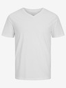 Jack & Jones Bílé pánské basic tričko Jack & Jones