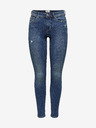 ONLY Modré dámské skinny fit džíny s potrhaným efektem ONLY Wauw