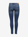 ONLY Modré dámské skinny fit džíny s potrhaným efektem ONLY Wauw