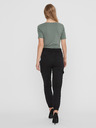 Vero Moda Zelené dámské basic tričko VERO MODA Panda