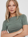 Vero Moda Zelené dámské basic tričko VERO MODA Panda