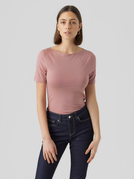 Vero Moda Starorůžové dámské basic tričko VERO MODA Panda