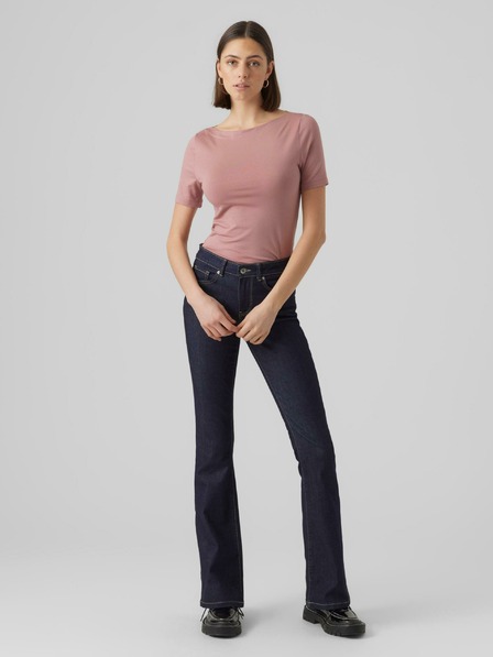 Vero Moda Starorůžové dámské basic tričko VERO MODA Panda