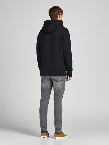 Jack & Jones Černá pánská basic mikina s kapucí Jack & Jones Star