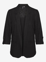 Vero Moda Černé dámské sako s příměsí lnu VERO MODA Jesmilo