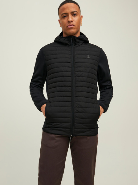 Jack & Jones Černá pánská lehká prošívaná bunda Jack & Jones
