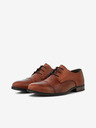 Jack & Jones Hnědé pánské kožené polobotky Jack & Jones Raymond