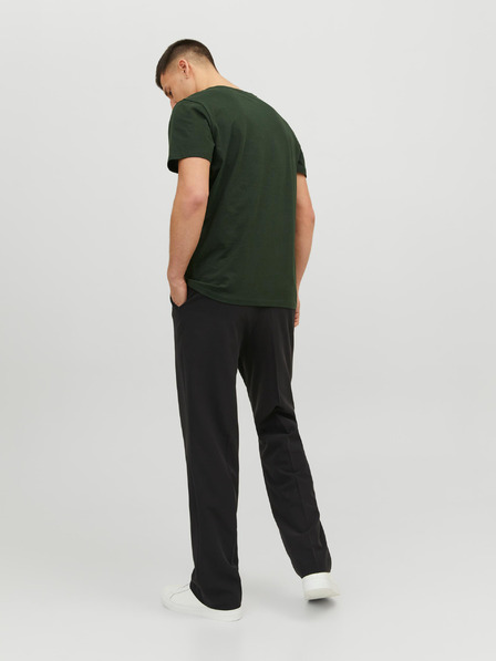 Jack & Jones Tmavě zelené pánské tričko Jack & Jones Corp