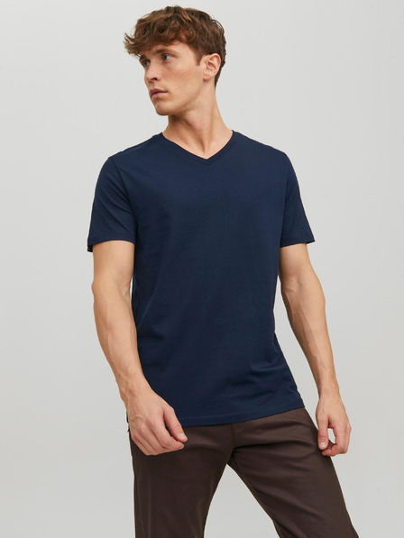 Jack & Jones Tmavě modré pánské basic tričko Jack & Jones Organic