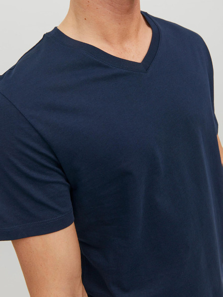 Jack & Jones Tmavě modré pánské basic tričko Jack & Jones Organic