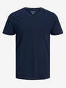 Jack & Jones Tmavě modré pánské basic tričko Jack & Jones Organic