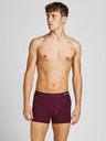Jack & Jones Sada tří pánských boxerek v tmavě modré, vínově a černé barvě Jack & Jones Basic
