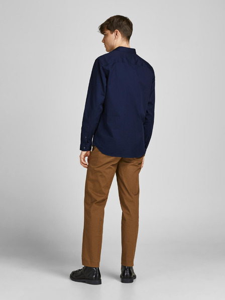 Jack & Jones Tmavě modrá pánská košile Jack & Jones Lacardiff