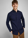 Jack & Jones Tmavě modrá pánská košile Jack & Jones Lacardiff