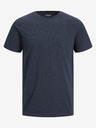 Jack & Jones Tmavě modré pánské žíhané basic tričko Jack & Jones Organic