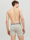 Jack & Jones Sada tří pánských boxerek ve světle šedé, bílé a tmavě modré barvě Jack & Jones Solid