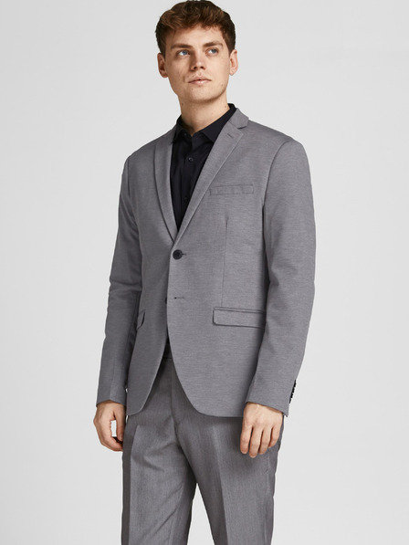 Jack & Jones Šedé pánské sako Jack & Jones Franco