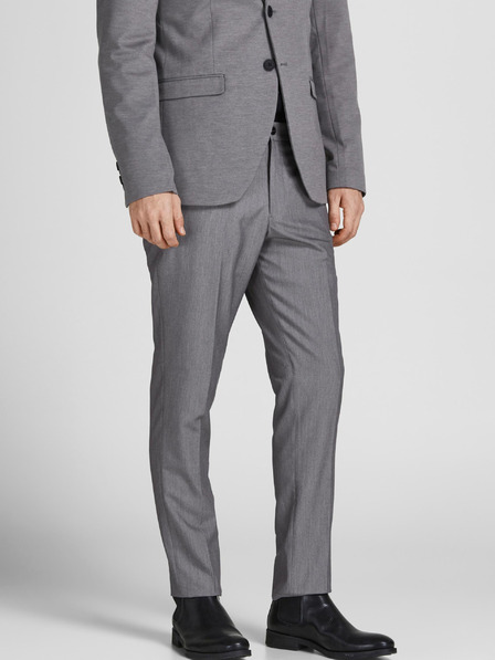 Jack & Jones Šedé pánské oblekové kalhoty Jack & Jones Franco