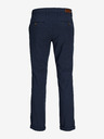 Jack & Jones Tmavě modré pánské zkrácené chino kalhoty Jack & Jones Marco