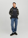 Jack & Jones Černá pánská mikina s kapucí Jack & Jones Corp