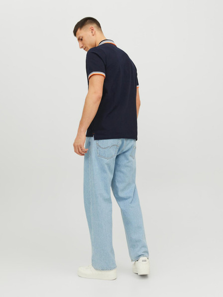 Jack & Jones Tmavě modré pánské polo tričko Jack & Jones Paulos